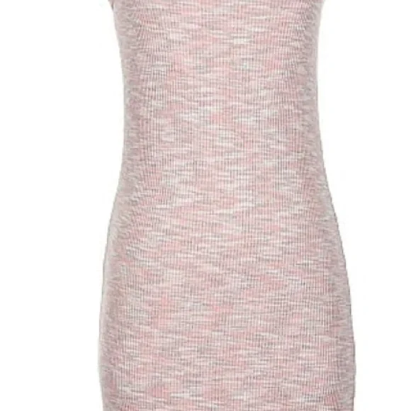 Old Navy Pink and Orange Ribbed Slit Sleeveless Maxi Dress - Picture 2 of 3